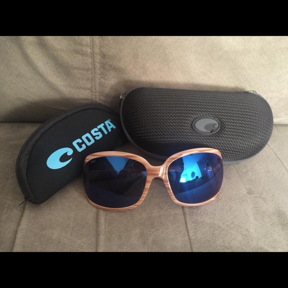 Costa Sunglasses, Shell Case and Cleaner